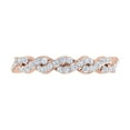 thumbnail image 3 of 1/3 Carat Diamond Twisted Wedding Band Ring in 10K Rose Gold (Ring Size 6.5), 3 of 6