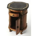 thumbnail image 3 of Butler Specialty Heritage Fossil Stone Top Drum End Table, 3 of 5