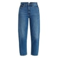 thumbnail image 6 of Time and Tru Women's High Rise Barrel Jeans, 28" Inseam, Sizes 0-20, 6 of 6