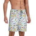 thumbnail image 2 of Pofeuu Beautiful wild flower forest Print Men's Soft Woven Elastic Waistband Sleep Pajama Short-4X-Large, 2 of 6