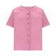 thumbnail image 5 of TaTaai Women's short sleeve crew neck top, linen cotton fabric, solid color, button cuffs, cutout detail, pullover style, casual loose fit, soft breathable, ideal for daily outings Gift, 5 of 8