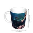 thumbnail image 2 of Yiaed Ocean Seahorse Print Ceramics Coffee,Large Handle Design,Extra Large Tea and Coffee Cup for Office and Home Mugs, 2 of 6