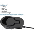 thumbnail image 2 of Poignée de Remplacement Universelle pour Fauteuil Relax – Câble Métallique Noir (Compatible Ashley & Grandes Marques), 2 of 4