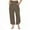 Coffee, variant on Plebaso Womens Corduroy Wide Leg Pants Elastic Waisted Casual Pants Baggy Palazzo Pants with Pockets