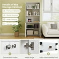 thumbnail image 6 of Costway 66" Tall Home 5 Tier Free Standing Bookshelf 2-Door Storage Cabinet Display Rack, 6 of 10