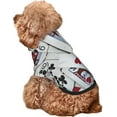 thumbnail image 7 of Playing Cards Poker Games Queen King Dog Hoodie, Pet Clothes Sweater with Hat, Pets Wear Soft Coat for Small/Medium/Large Dogs Xx-Large, 7 of 7