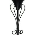 thumbnail image 4 of Mainstays Black Iron Scroll Traditional Torchiere Floor Lamp 71"H, LED Bulb Included, 4 of 7