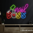 thumbnail image 4 of Glowneon Nail Boss Neon Sign, Nails Salon Led Sign, Beauty Club Decor, 4 of 4