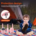 thumbnail image 4 of GO100 Walkie Talkie para niños, juguetes para 7-14 años niños niñas portátil 2 maneras Radios largo alcance para al aire libre juego de aventura - Rosa Rosado SM SunniMix Walkie Talkie portátil para niños, 4 of 8