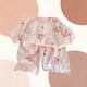 thumbnail image 4 of Conjuntos de blusas y camisas de cuello redondo y manga corta, pijamas finos de verano para niñas, ropa bonita para el hogar, pantalones cortos de manga corta, ropa con aire acondicionado, conjunto de, 4 of 5