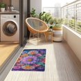 thumbnail image 4 of Yayeee Doormat for Indoor Entrance 32" x 20" Non Slippery Floor Rug, Light Purple Flowers, 4 of 8