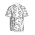 thumbnail image 2 of Balery Sea Turtle Print Men's Hawaiian Shirts Short Sleeve Beach Shirt Relaxed Fit Vacation Button Down Shirts-Small, 2 of 9