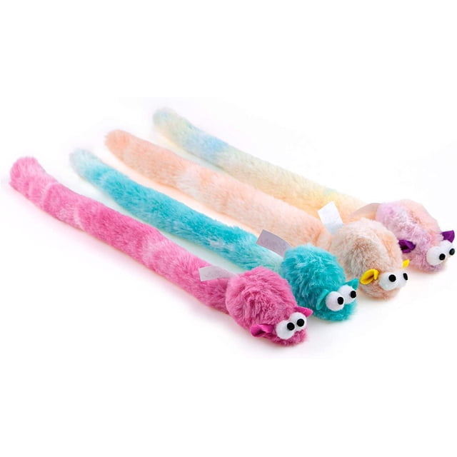 Juguetes para Gatos Chiwava Suave Felpa con Sonido de Campana Ratones Interactivos