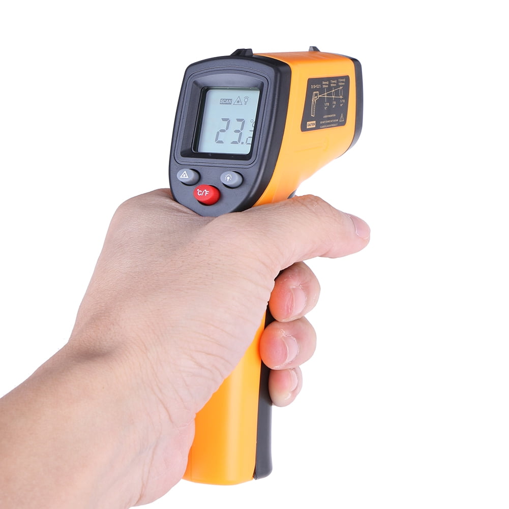 Digital Non-Contact Temperature Sensor LCD Display IR Laser Infrared Thermometer 
