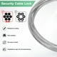 thumbnail image 2 of Uxcell 1-Set Candado de Seguridad, Cable de Equipaje de Acero Recubierto de 3.28FT con Candado de Combinación de 3 Dígitos, Cable Resistente a Cortes [Plata], 2 of 6