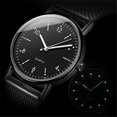 thumbnail image 3 of Resicozy Womens Wrist Watches Casual Fashion Solid Color Quartz Watches Ladies with PU Leather Black with White Face, 3 of 3