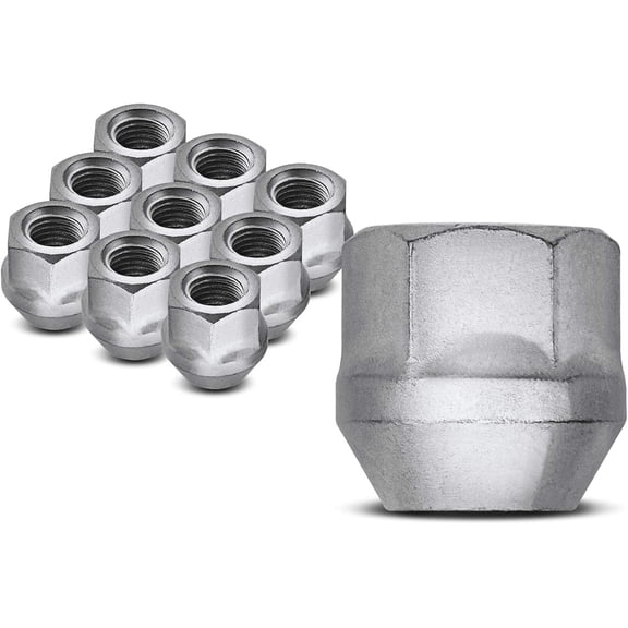 A-Premium 10Pcs M12-1.5 Wheel Lug Nut Compatible with Buick Lacrosse Lesabre Cadillac Equinox Impala Monte Carlo GMC Envoy Isuzu Oldsmobile Pontiac Saturn