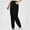 Black, variant on Swuxness Girls Slim Leg Sweatpants Full Length Pants Elastic Waist Pocket Fall Sports Casual Wear