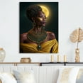 thumbnail image 2 of Designart Emerald Queen African Woman Under Moon I Canvas Wall Art, 2 of 5