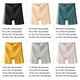 thumbnail image 3 of Guardurnaity Pantalones de seguridad de seda sin costuras de cintura alta, pantalones cortos debajo de la falda, bragas de realce de verano, ropa Ropa interior Negro L(100-120 kg), 3 of 6