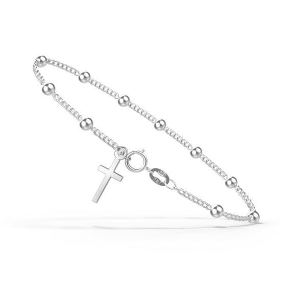 Made in Italy Sterling Silver Rosary Bracelet