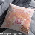 thumbnail image 2 of jejeloiu Personalized Letter D Fabric by the Yard 5 Yards,Monogrammed Theme Fabric for Sewing,Rainbow Bowtie Daisy Home Decor Fabric by the Yard For Girls,Ultra Soft Bedroom Decor, 2 of 6