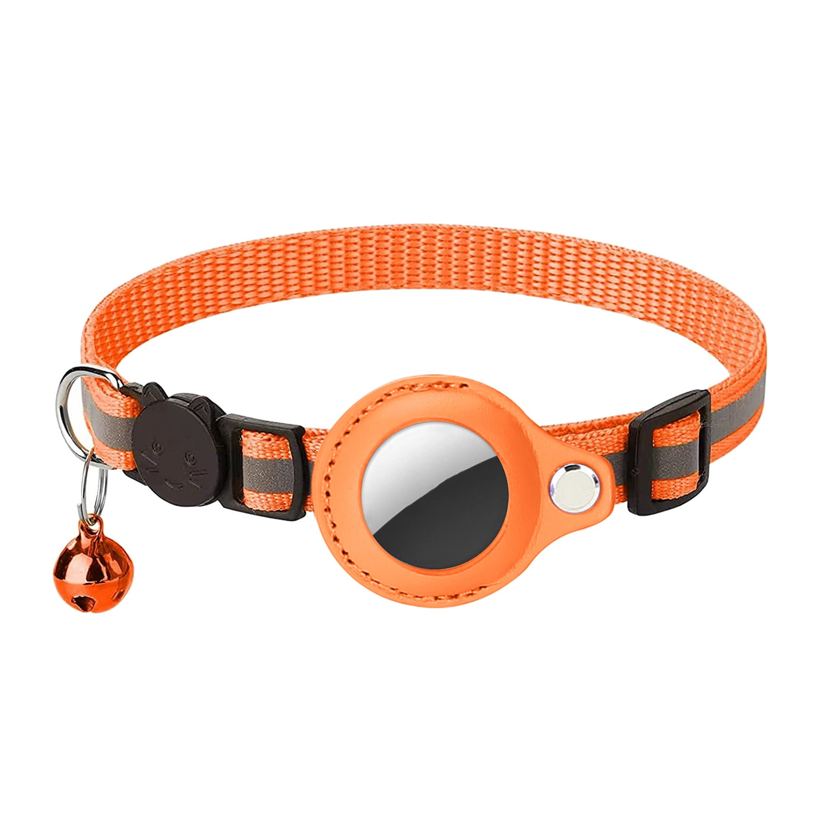 KOCNYDEY Collar para Gatos AirTag de Piel Reflectante, Collar GPS