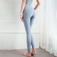 thumbnail image 4 of Sevpuikl Women's High-Waisted Butt-Lifting Leggings with Tummy Control, Opaque, Elastic, Soft and Stretchy for Yoga and Running(Blue,S), 4 of 6
