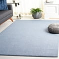 thumbnail image 2 of SAFAVIEH River Randa Solid Polyester Area Rug, Blue, 4' x 6', 2 of 8