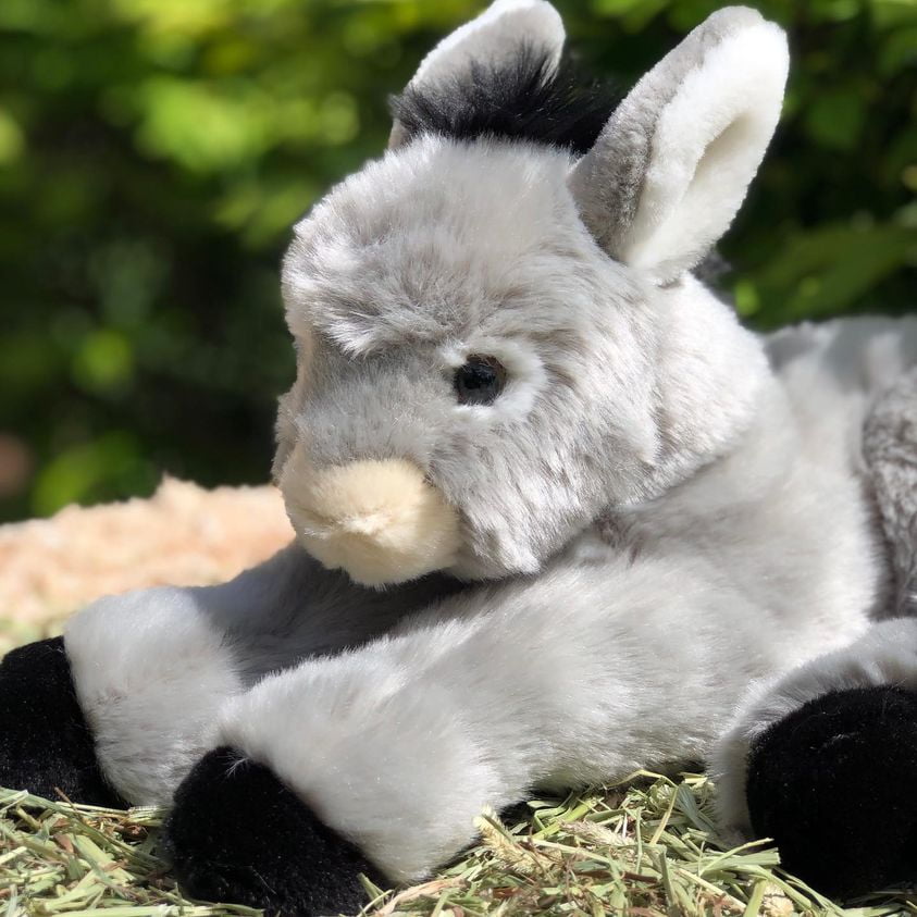Ceci the Plush Gray Donkey Stuffed Animals and Plush