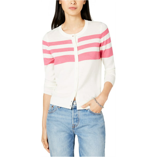 Maison Jules - Maison Jules Womens Striped Cardigan Sweater - Walmart