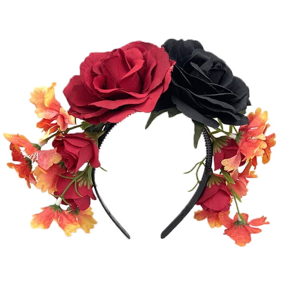 Bovemsi Wide Headbands for Women Rose Halloween Headband Headband Gifts Hair Accessories Multicolor