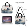 thumbnail image 3 of FORMRS 16" Laptop Bag Carrying Sleeve Case with Handle Travel Shoulder Briefcase, Art Mountains, 3 of 8