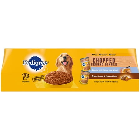 UPC: 0023100033204 | Pedigree Chopped Ground Dinner Wet Dog Food Variety Pack 13.2 oz Cans (12 Pack)