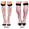 thumbnail image 4 of FORMRS Womens Knee High Socks Casual Long Thick Travel Daily Wear, 2 Pairs, Soft Brown Pattern, 4 of 6