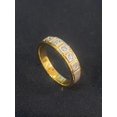 thumbnail image 3 of 0.25 Carats Round Brilliant Cut Diamonds Unisex Five Stone Wedding Ring In Hallmark 18K Yellow Gold, 3 of 14