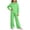 Green, variant on Vmberlty Kids 2 Piece Tracksuits Girl's Solid Color Fall Winter Outfits Zip Up Hooded Sweatshirts and Cargo Pants Casual Active Sets for 1‑13 Years