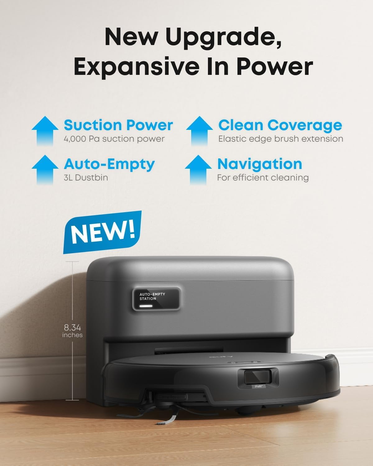 eufy Robot Vacuum C10 with Self Emptying, 8 Weeks Hands Free