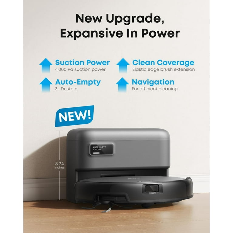 eufy Robot Vacuum C10 with Self Emptying, 8 Weeks Hands Free +6