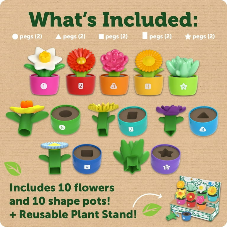 Learning Resources Shape & Color Garden - Counting Set for