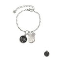 thumbnail image 2 of Delight Jewelry Silvertone Nurse Caduceus Seal - BSN Silvertone Discover Dream Explore Zoey Charm Bracelet, 6.5+2" Extender, 2 of 4