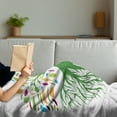 thumbnail image 3 of Tree of Life Soft Flannel Fleece Throw Blanket, Colorful Round Abstract Tree Life and Soul Eco Nature Design Image, Cozy Plush for Indoor and Outdoor Use, 50" x 70", Multicolor, by Ambesonne, 3 of 5