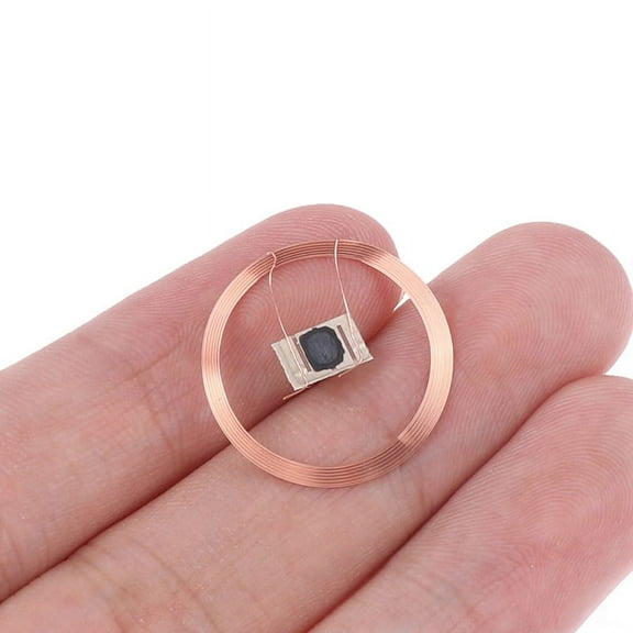 5pcs 21.6mm 13.56MHZ UID IC Card ID Rewritable Changeable Chip Keyfob RFID Self-adhesive coil