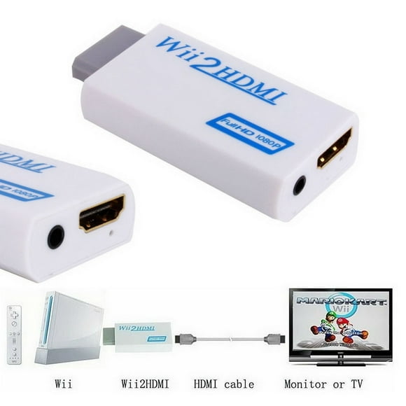 Hot 3.5 mm audio output jack Wii HDMI Wii 2 HDMI full hd 1080 p FHD converter