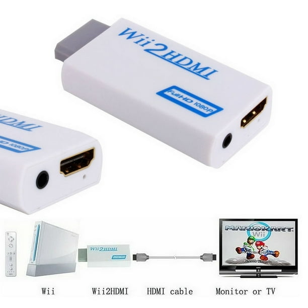 Adaptateur et convertisseur CABLING ® Wii Convertisseur HDMI 480P pour  console Wii