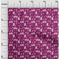thumbnail image 2 of oneOone Silk Tabby Dark Magenta Fabric Christmas Dress Material Fabric Print Fabric By The Yard 42 Inch Wide, 2 of 5