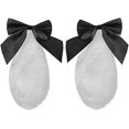 thumbnail image 1 of 1 par de lindos conejitos de felpa con orejas caídas, pinzas para el pelo, orejas peludas de conejo Kawaii, lazo, pinza para el pelo para mujeres, horquilla para Cosplay, accesorios para el cabello (n, 1 of 5