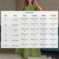 thumbnail image 3 of SOOMLON 2 Piece Skirt Set for Women Plus Size Dressy Puff Sleeve Button down Shirts Draped Culottes Green Matching Set, 3 of 6