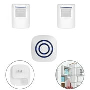 Motion Sensor Alarm Household Security Doorbell Alert 2 Sensor and 1 Receiver for Indoor Use 38 Chime Tunes