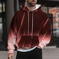 thumbnail image 2 of Hoodie Mens Shirts Hooded Drawstring Adjustable Shirt Men Casual Fashion Hooded Sweatshirts Round Neck Print Pullover Long Sleeve Sweatshirt Everyday,Streetwear,Outdoor Sports Clothing Shirts For Men, 2 of 5